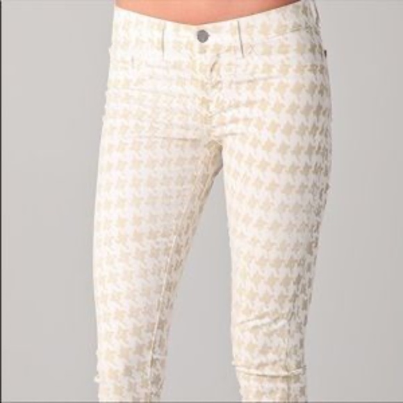 J Brand Mid-Rise Houndstooth Capri - Picture 2 of 6
